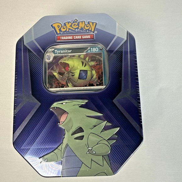 Pokémon Triple Whammy Tins Lot of 2 Tyranitar, Slaking, Sealed Lot New - Picture 3 of 5